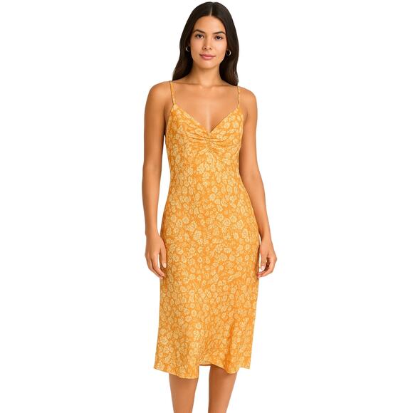 Show Me Your Mumu Floral Midi Slip Dress in Golden Bloom – NWT Size Small - Picture 1 of 3